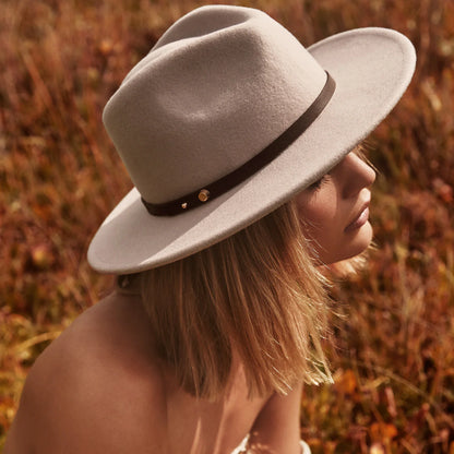 Oslo Wool Fedora in Rose Dust