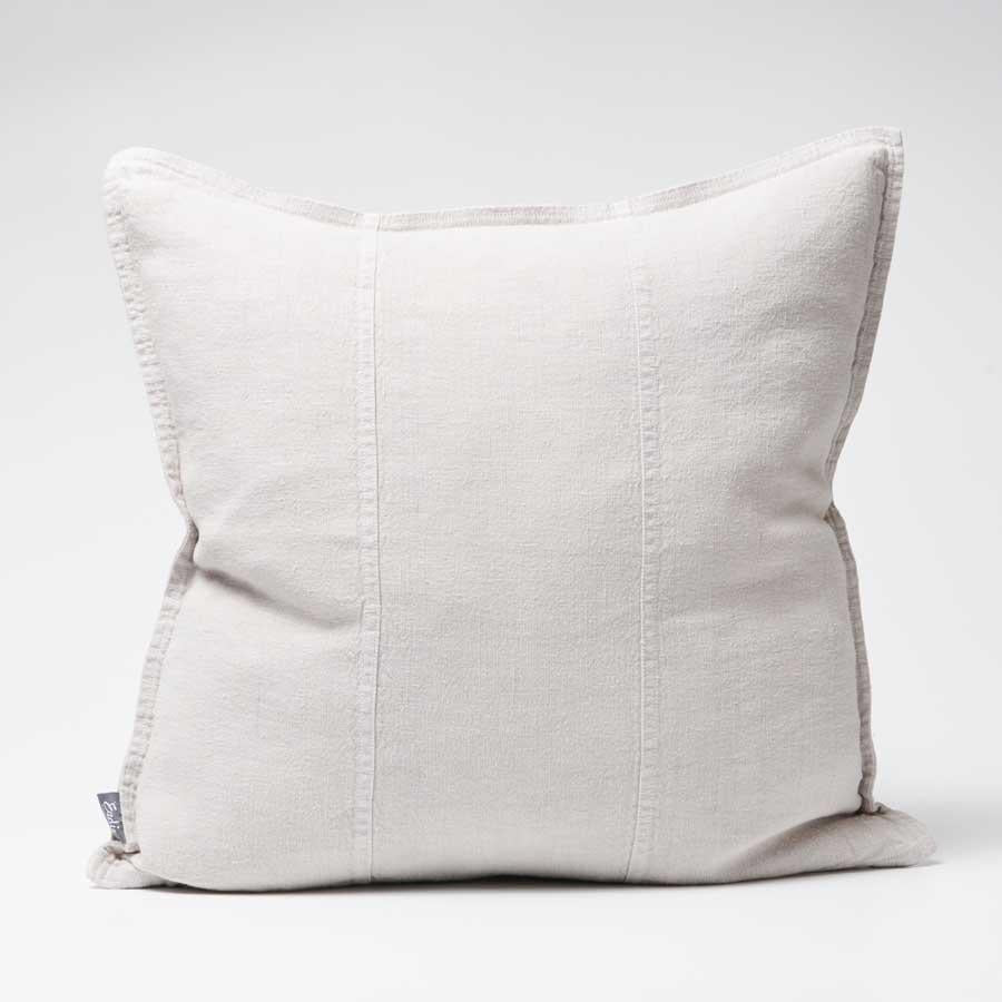 Luca  Linen Cushion - Silver Grey - Filled Cushion / 50x50cm