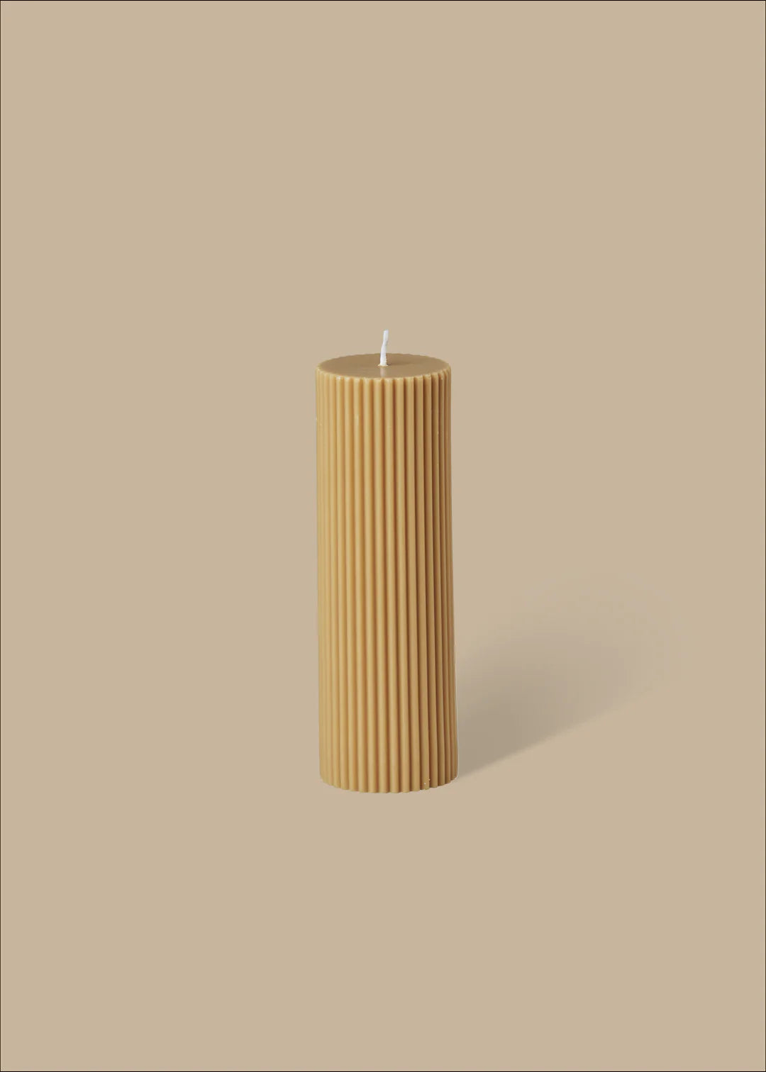 Wide Column Pillar Candle - Honey