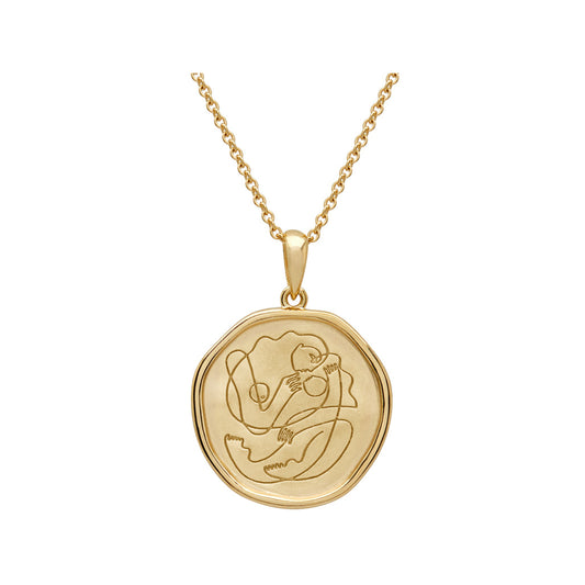 Motherhood Necklace 18KT Yellow Gold Plate