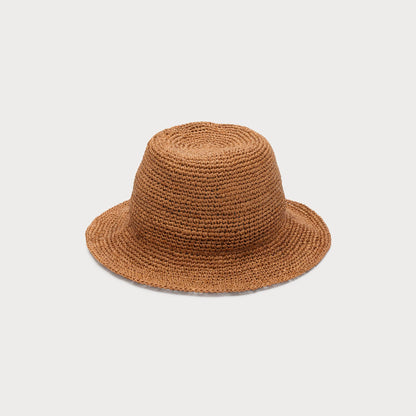 Oonadatta Crochet Bucket Hat - Burnt Orange