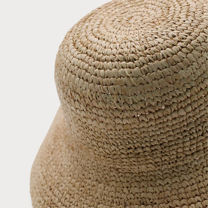 Oonadatta Crochet Bucket Hat - Natural