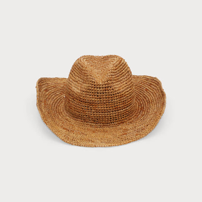 Winton Crochet Fedora - Sandstone