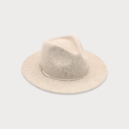 Oslo Wool Fedora in Pebble