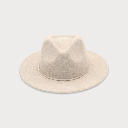 Oslo Wool Fedora in Pebble