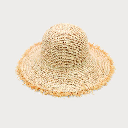 Indra Crochet Bucket Hat - Natural