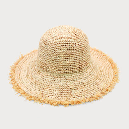 Indra Crochet Bucket Hat - Natural