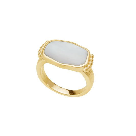 Aphrodite Goddess Ring 18KT Yellow Gold Plate