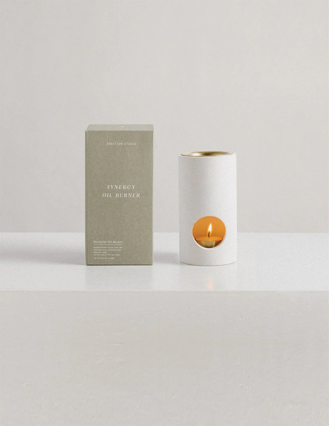 Addition Studio - Synergy Oil Burner - White Limestone