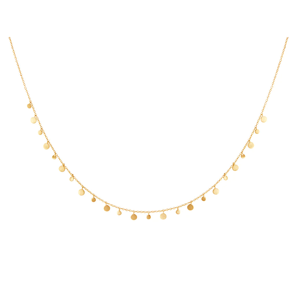 Coin Choker in 18KT Yellow Gold Plate