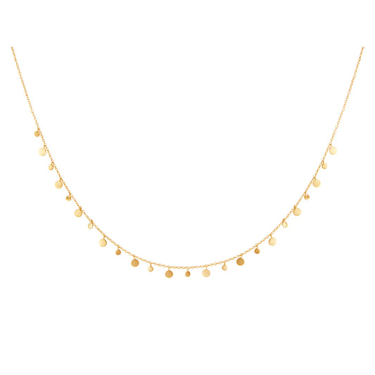 Coin Choker in 18KT Yellow Gold Plate