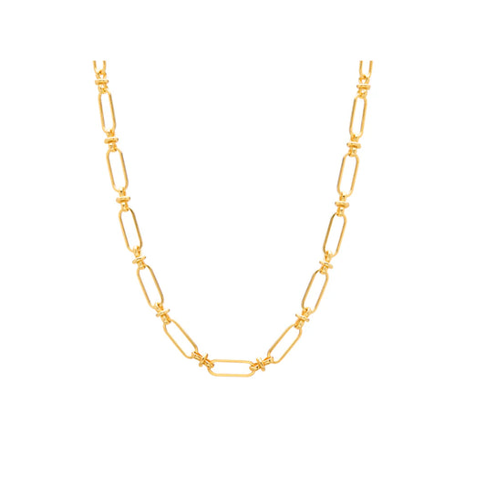 Legacy Necklace Choker 18KT Yellow Gold Plate