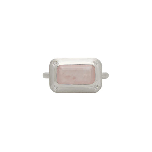 Rose Quartz Ring Sterling Silver