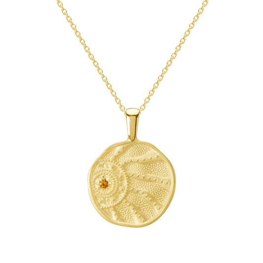 Sun Spirit Necklace 18KT Yellow Gold