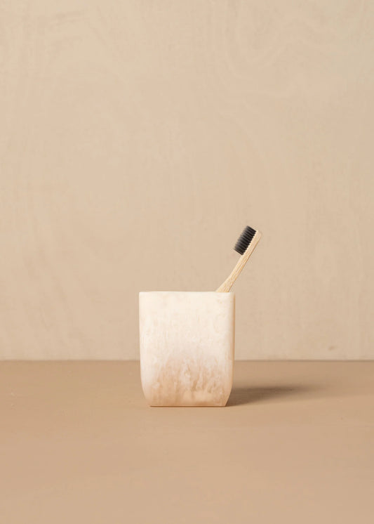 Flow Resin Toothbrush Holder | Peach Blush