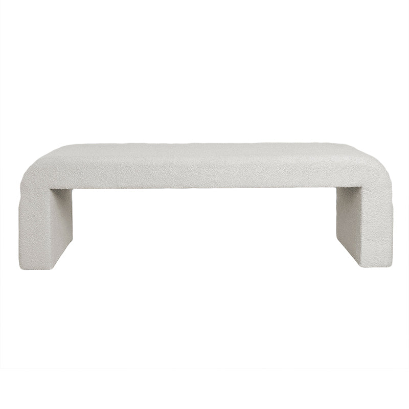 Felix Bench Seat - Boucle Curl Off White