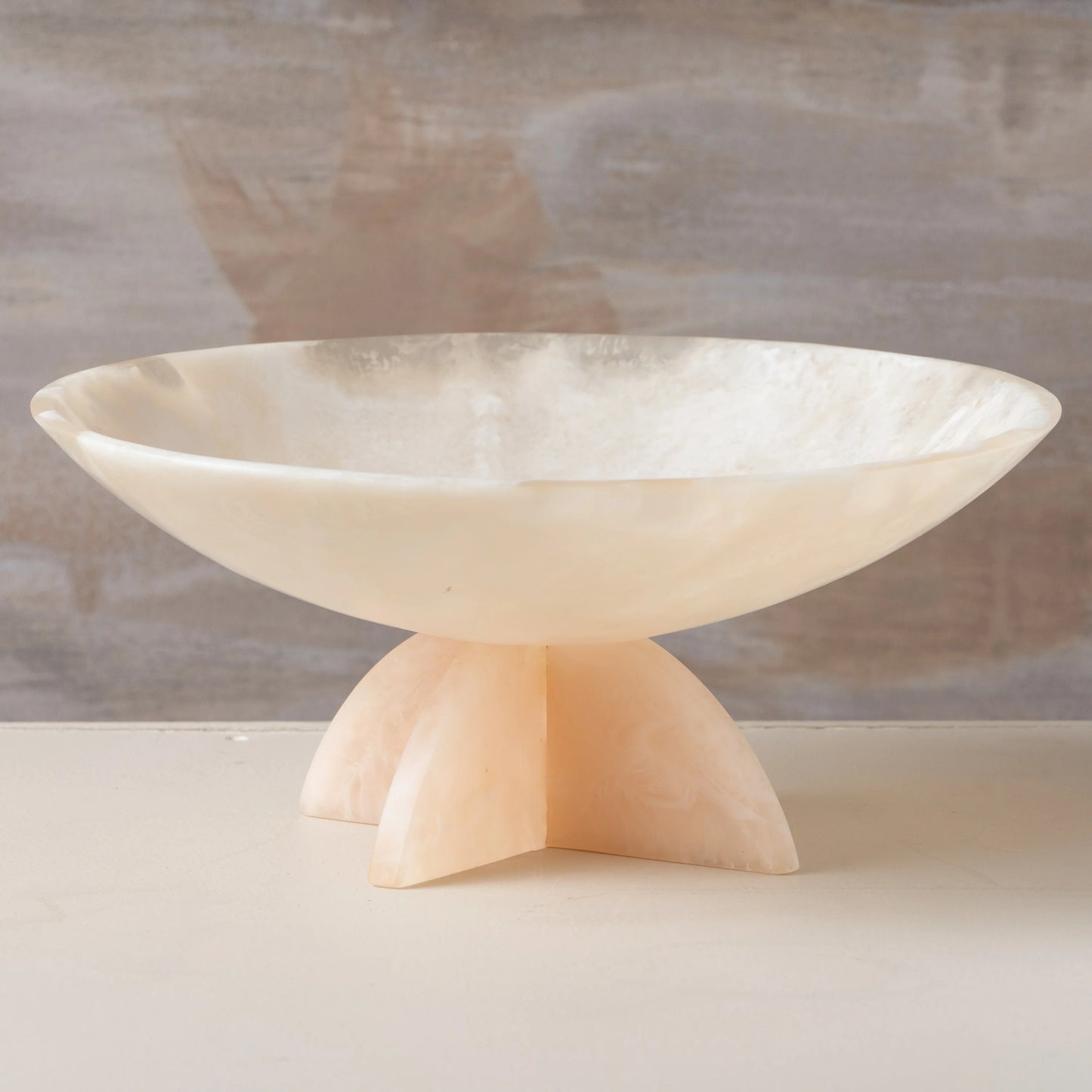 Flow Resin Fruit Bowl | Blush