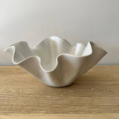 High Sided Large Wave Bowl/Vase