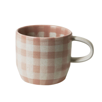 Soft Terracotta Check Mug / Cat’s Pyjamas