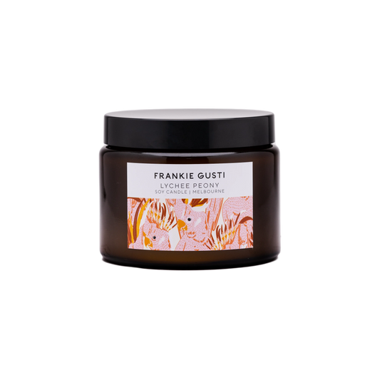 Frankie Gusti - Lychee Peony - Soy Candle - large