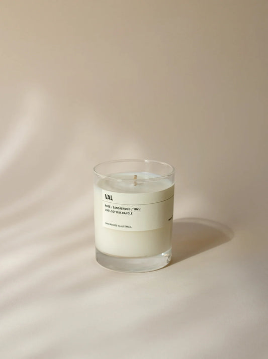 Clear Tumbler Soy Candle - VAL