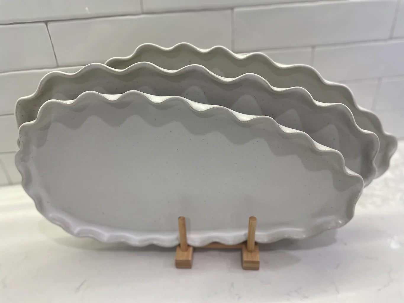 Wave Platter  - White