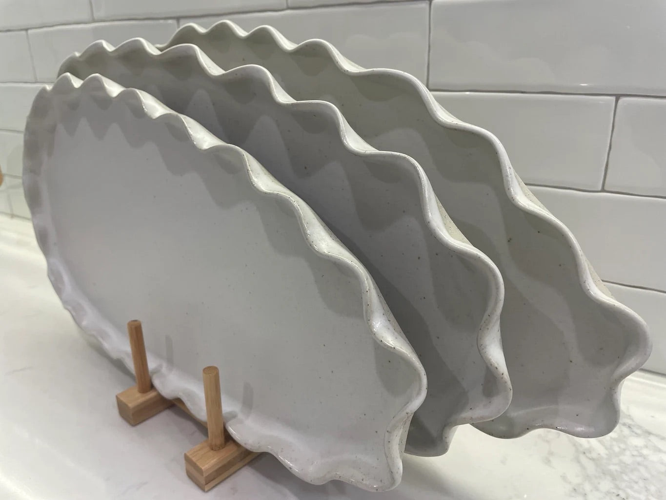 Wave Platter  - White