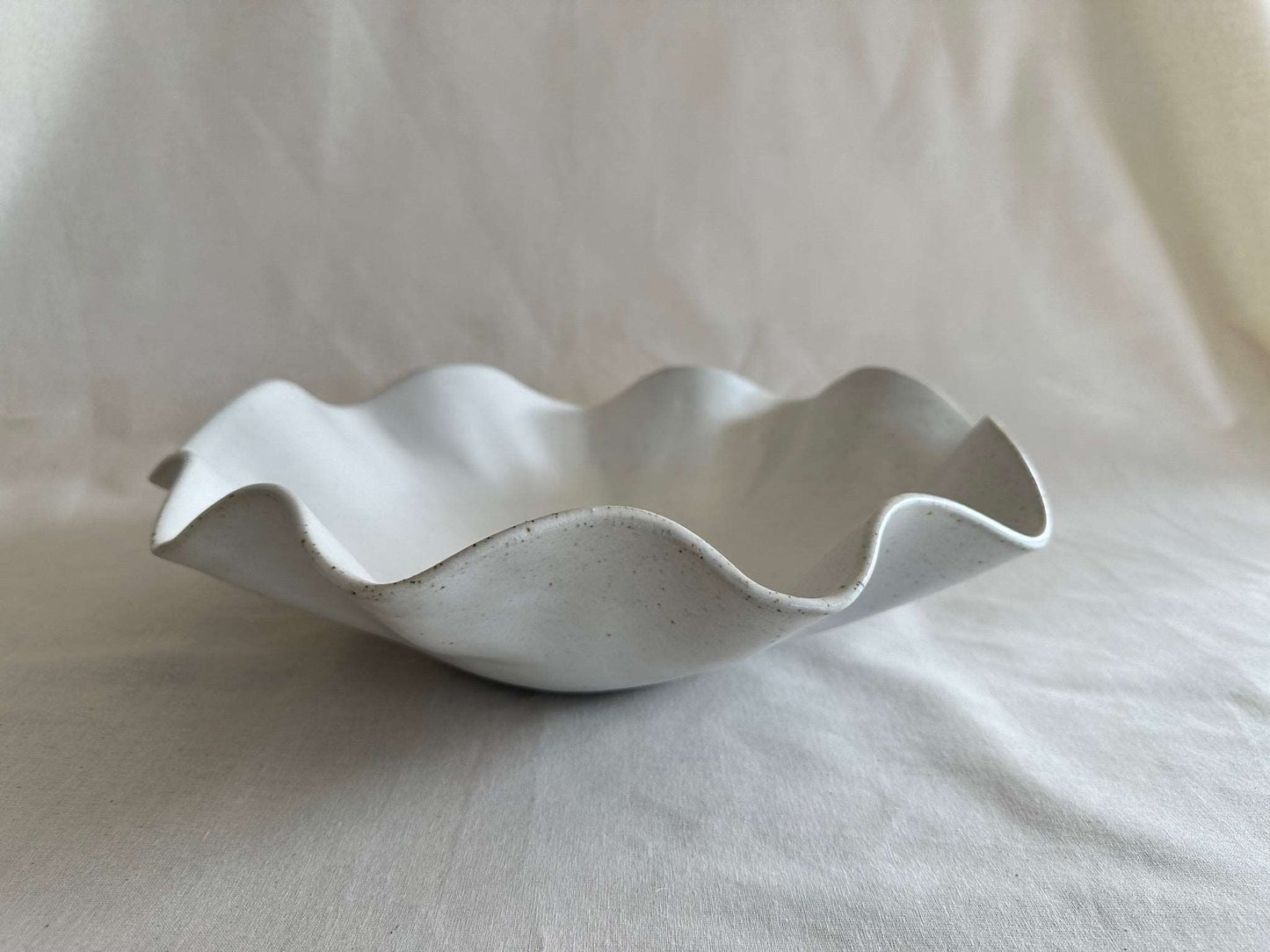 Avoca Wave Bowl  - Large White