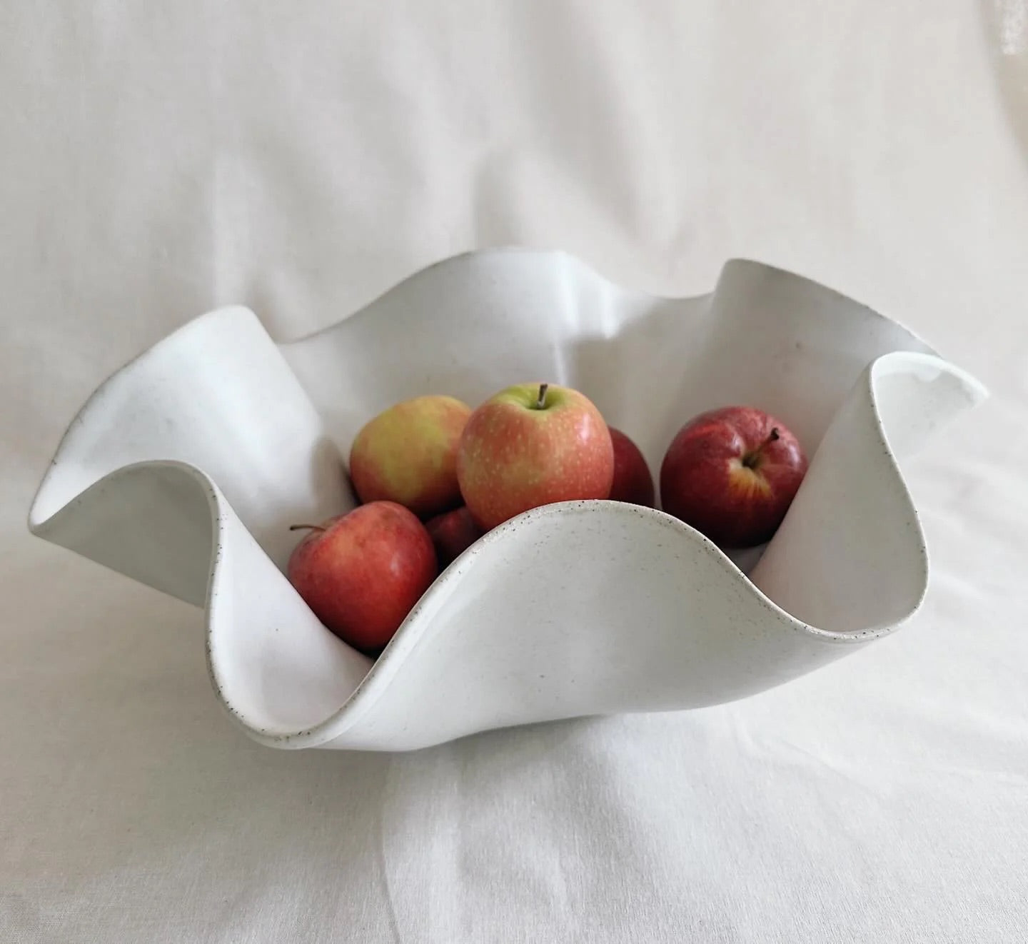 Avoca Wave Bowl  - Extra Large White