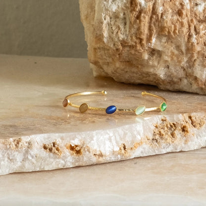 Filomena Multi Stone Cuff Bracelet