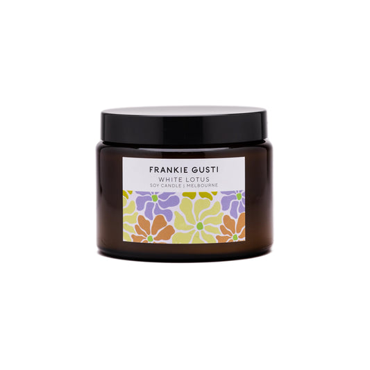 Frankie Gusti - White Lotus - Soy Candle - large