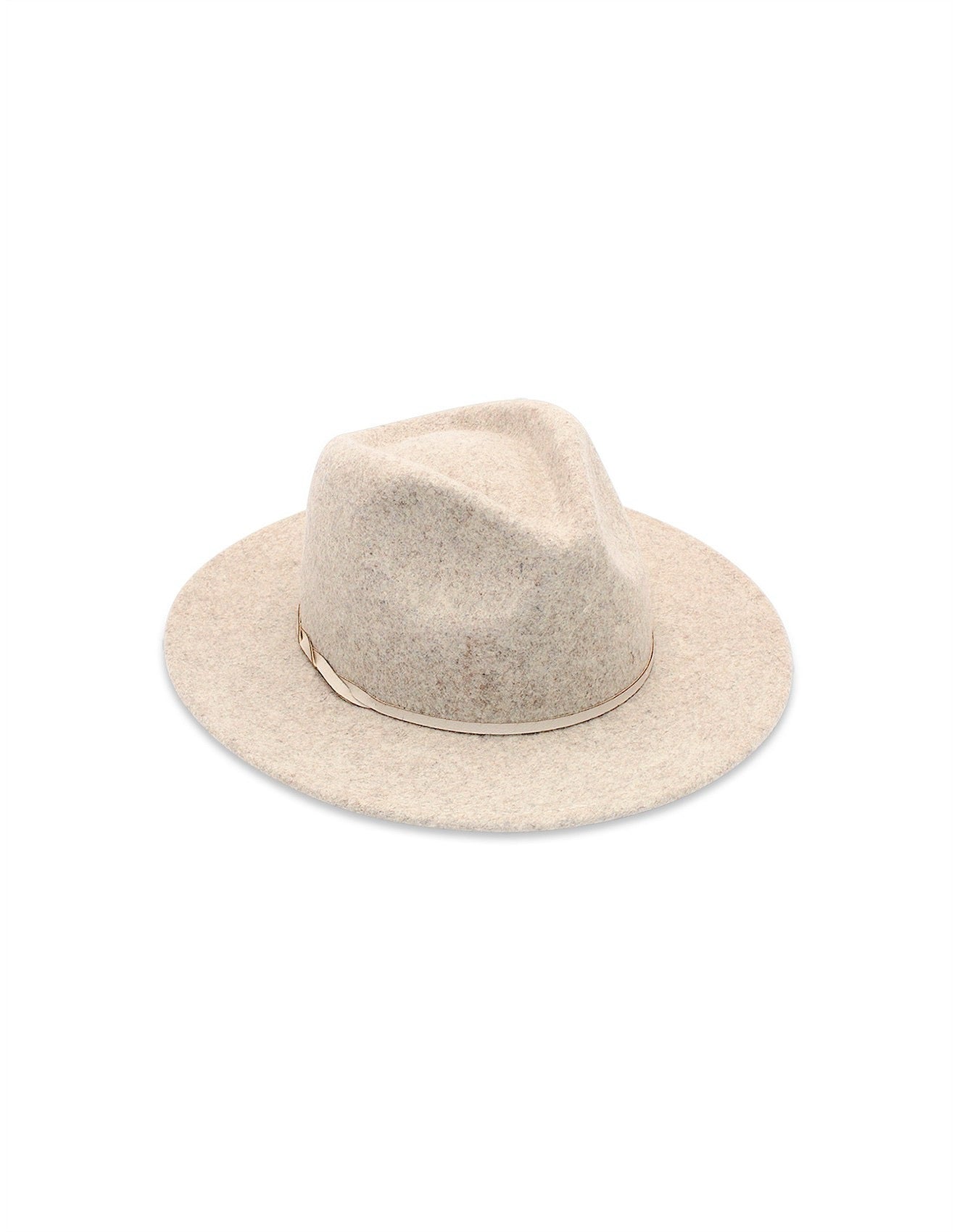 Kleio Wool Fedora in Pebble Grey