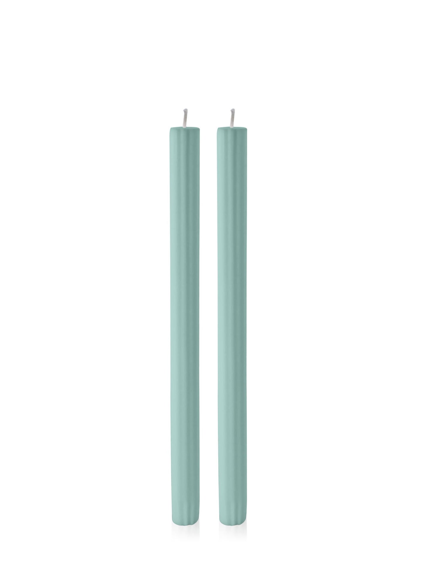 Sage Green 30cm Fluted Dinner Candle