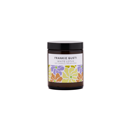 Frankie Gusti - White Lotus - Soy Candle - Small