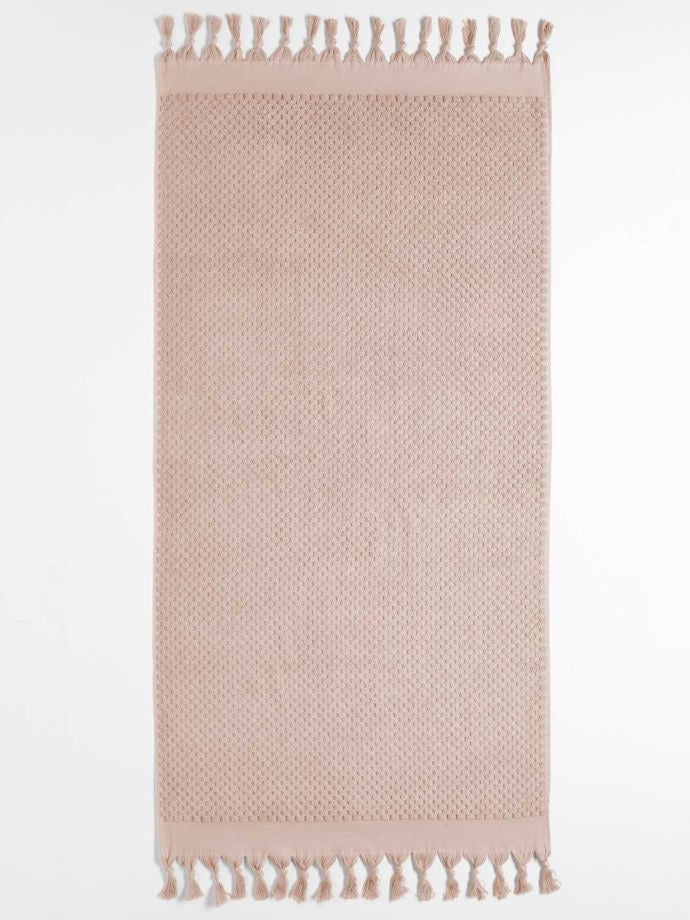 MILOS BATH SHEET IN PINK CLAY