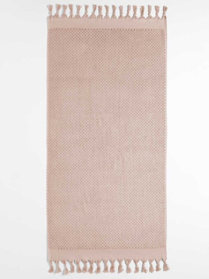 MILOS BATH SHEET IN PINK CLAY