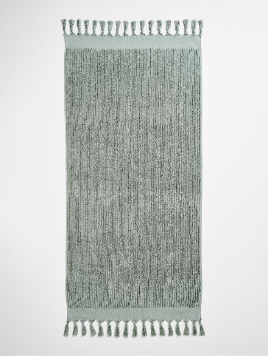 AURA BATH TOWEL PAROS RIB SAGE