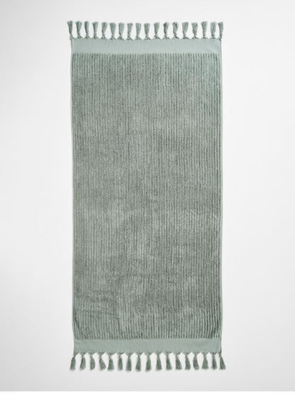 AURA BATH TOWEL PAROS RIB SAGE