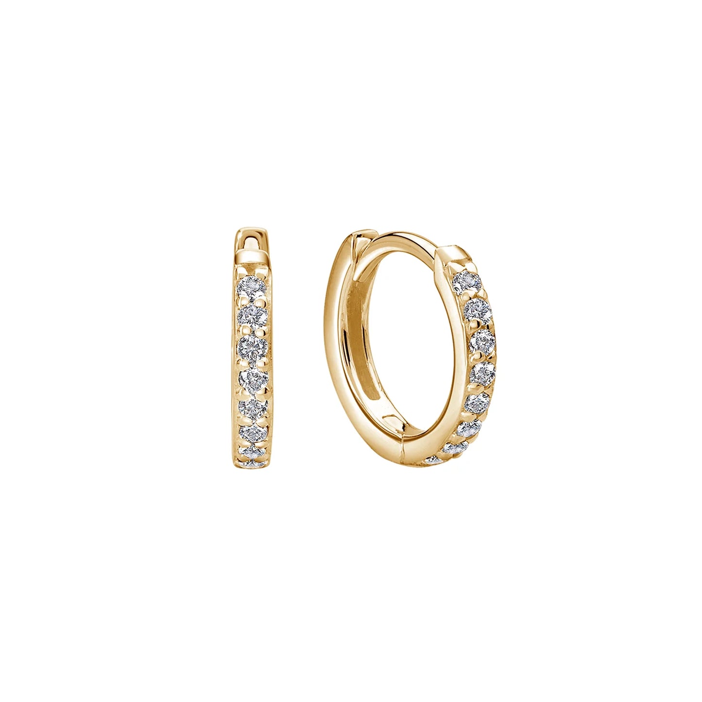 11mm Huggies - in 18KT Yellow Gold Plate