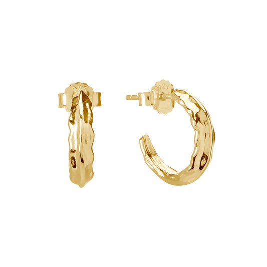 Vintage Small Hoops - in 18KT Yellow Gold