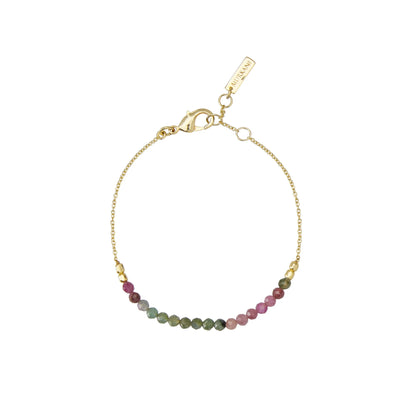 Wandering Soul Tourmaline Bracelet in 18KT Yellow Gold Plate