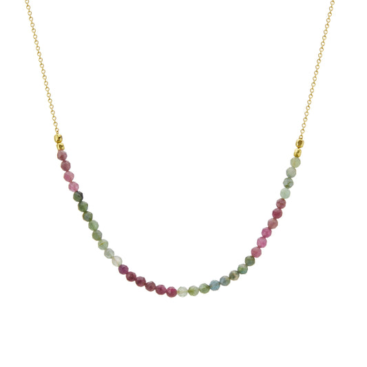 Wandering Soul Tourmaline Necklace in 18KT Gold