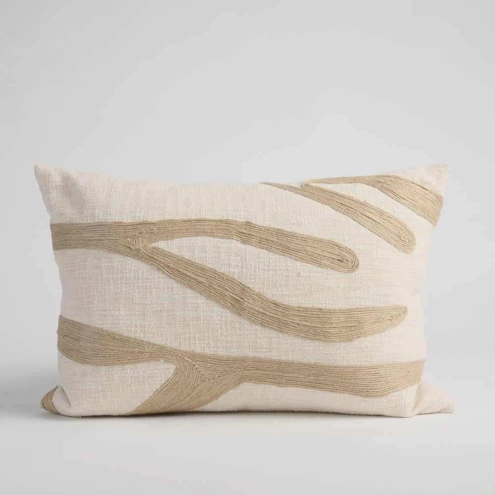 Eadie Lifestyle Zanth Cushion - Ivory/Natural 40x60cm