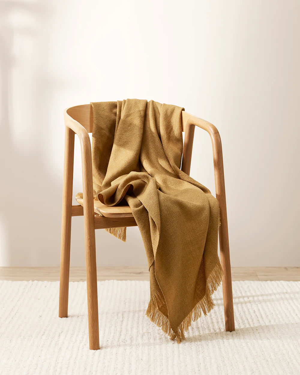 Altona (Wool Blend) Throw - Cumin