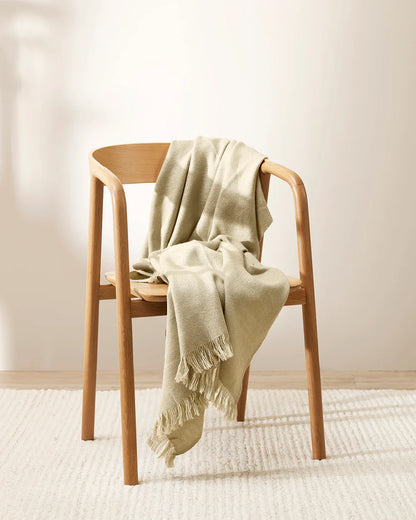 Altona (Wool Blend) Throw - Oat