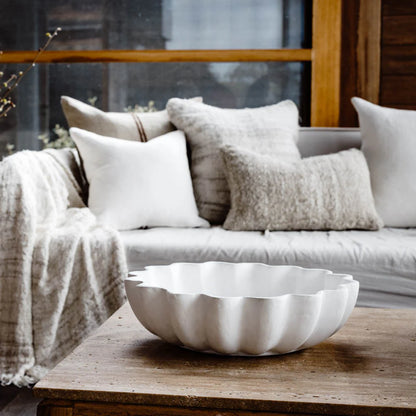 Scalloped Bowl - White