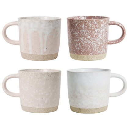 Pink Strata Mugs - Set of 4