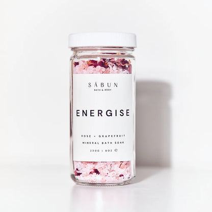 Energise Bath Soak - Rose Epsom Bath Salts