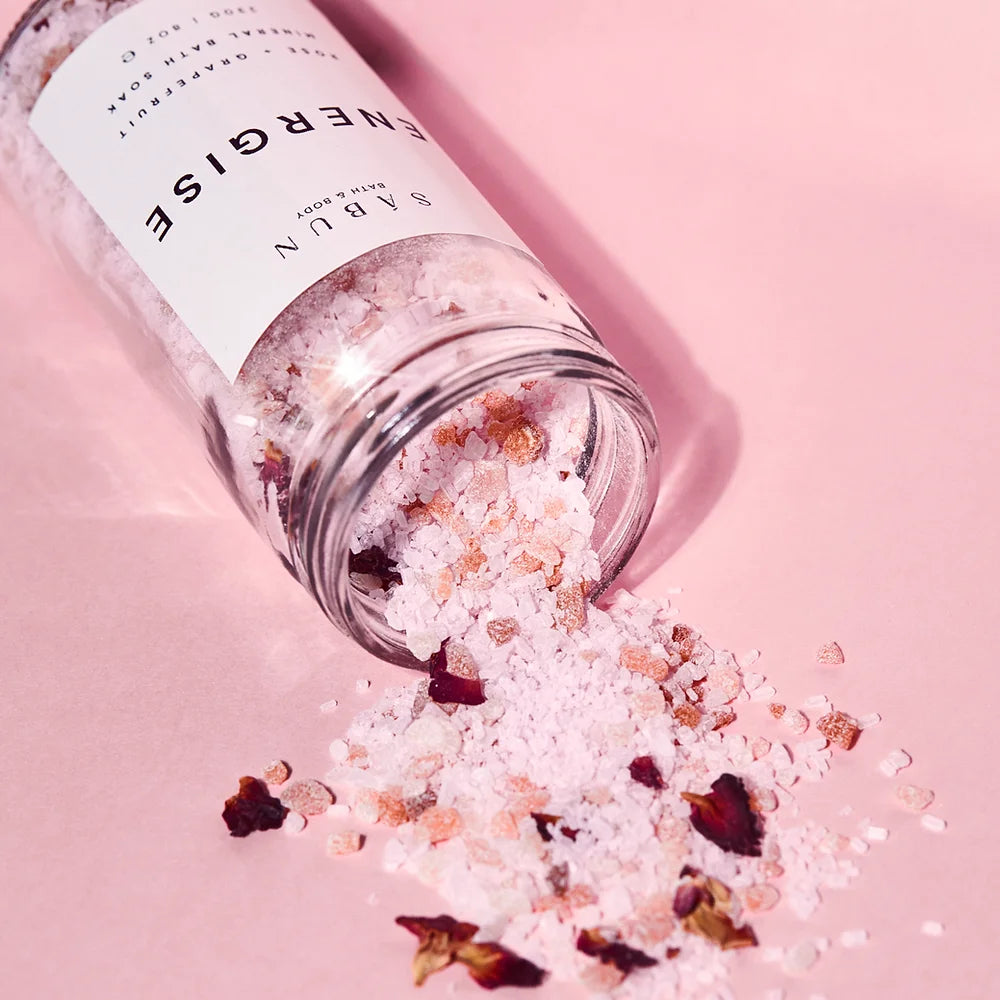 Energise Bath Soak - Rose Epsom Bath Salts