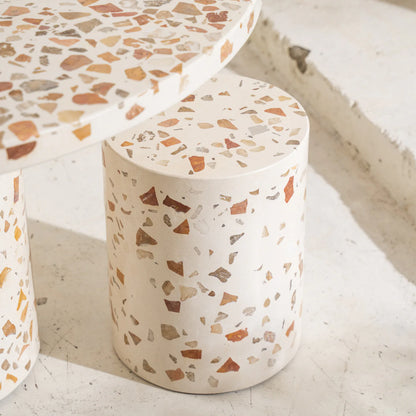 Illia Terrazzo Stool/Side Table